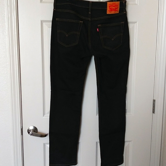 Slim Fit Mens Jeans 34x32 Black 